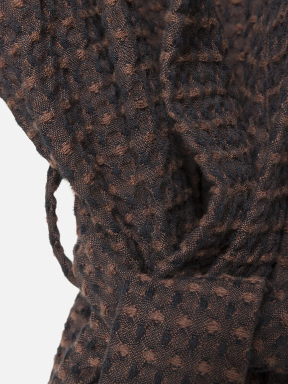 Aalto Womens Robe | Midnight/Mahogany - Image 5