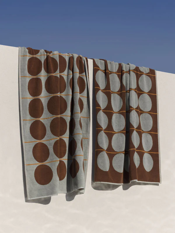 Abacus Beach Towel | Mist Paprika - Image 4
