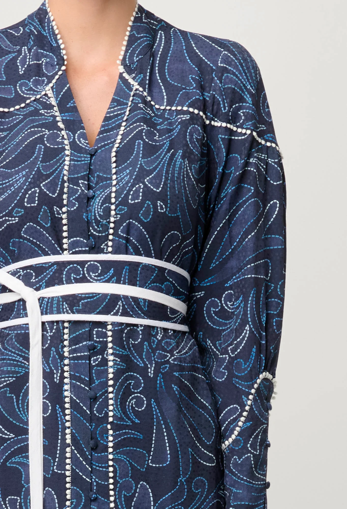 Adela Viscose Dobby Dress | Altamira - Image 5