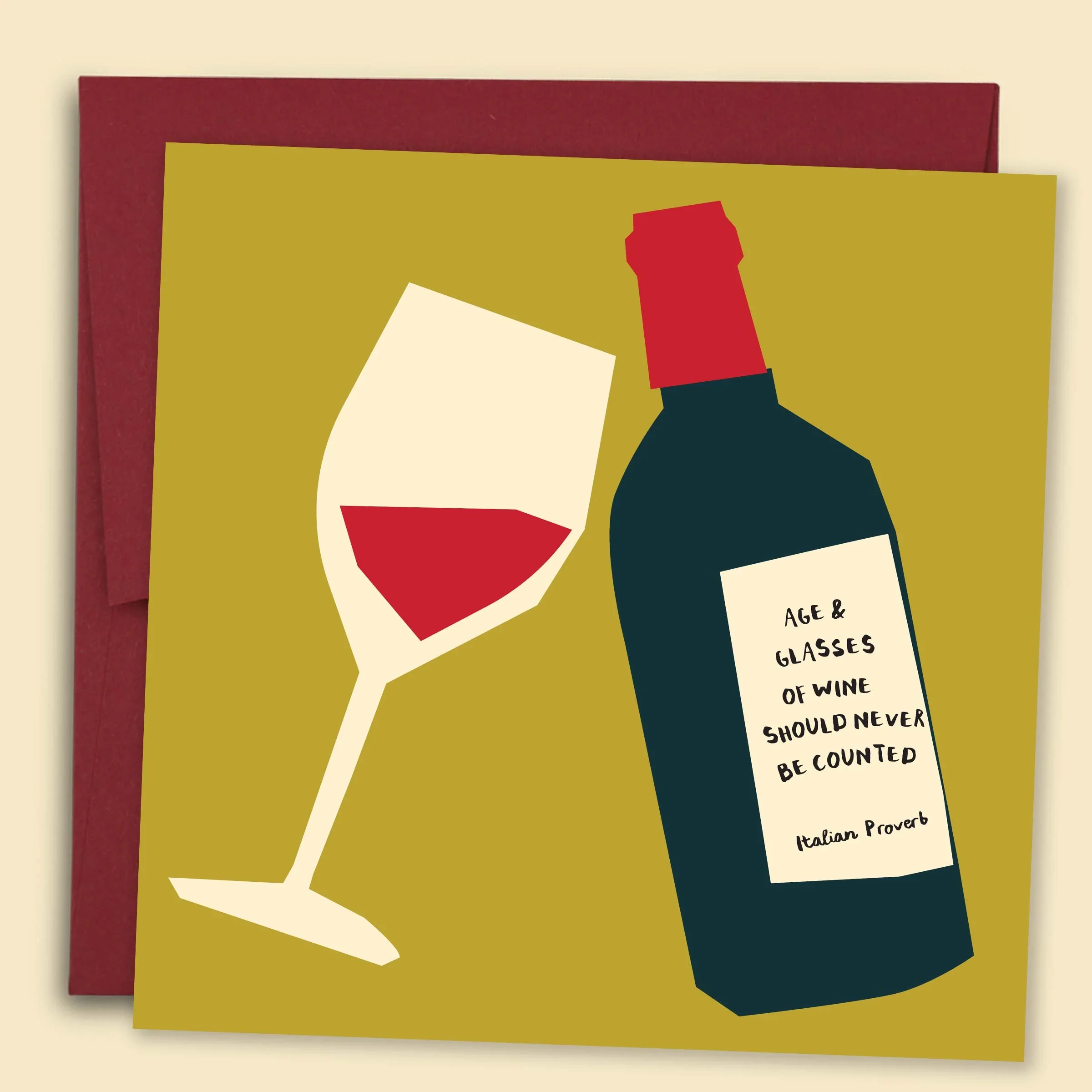 Age and Glasses of Wine Should Never be Counted Card