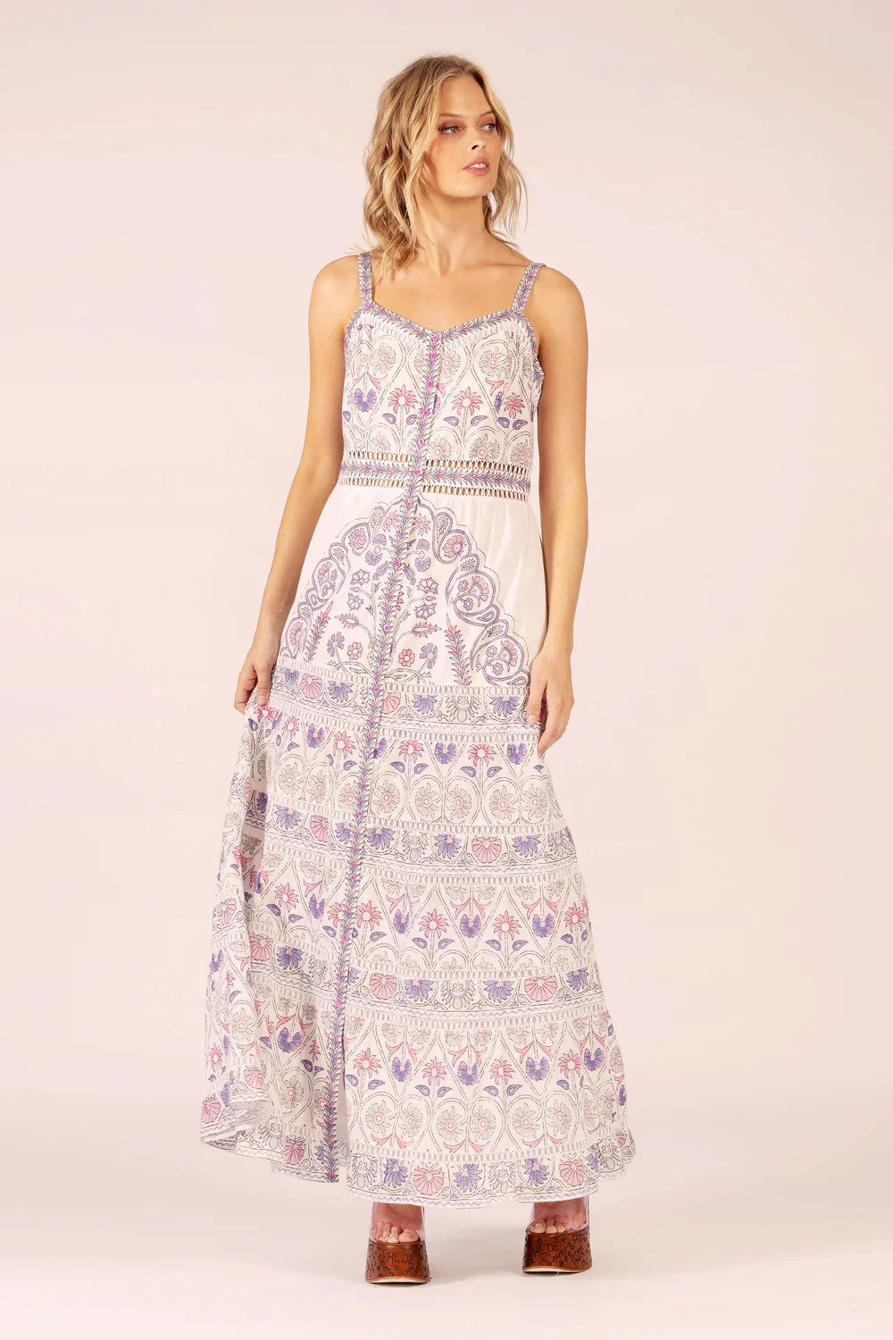 Anu Hindi Maxi | White Cotton - Image 2