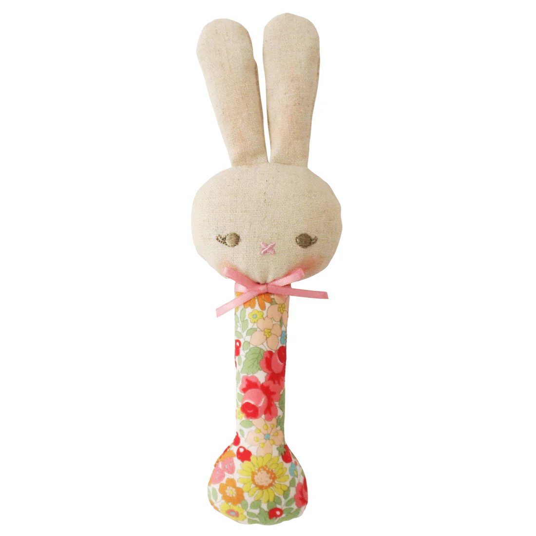 Baby Bunny Stick Rattle | Spring Blossom