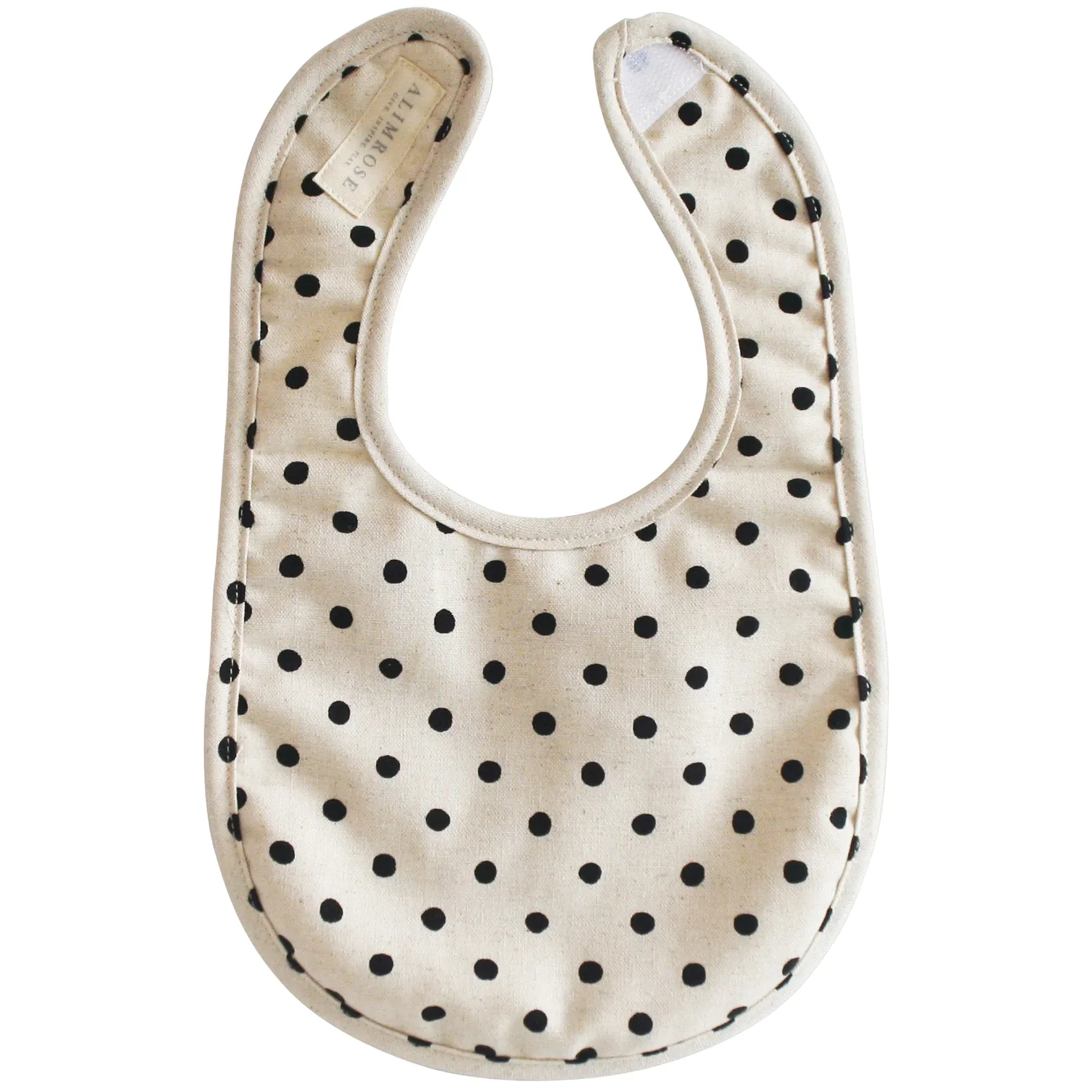Bib | Black Linen Spot - Image 2