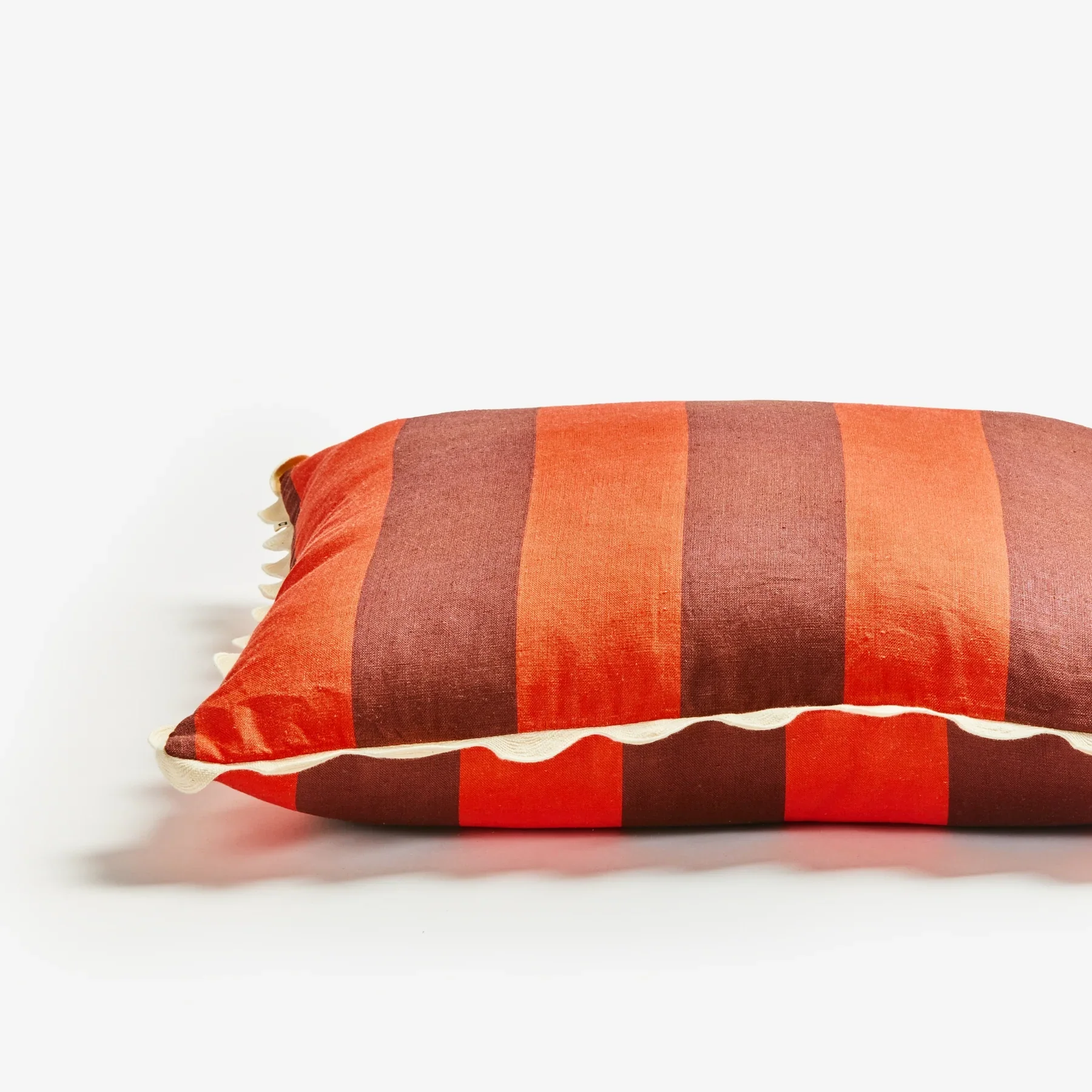 Big Stripe Burgundy Cushion - Image 3