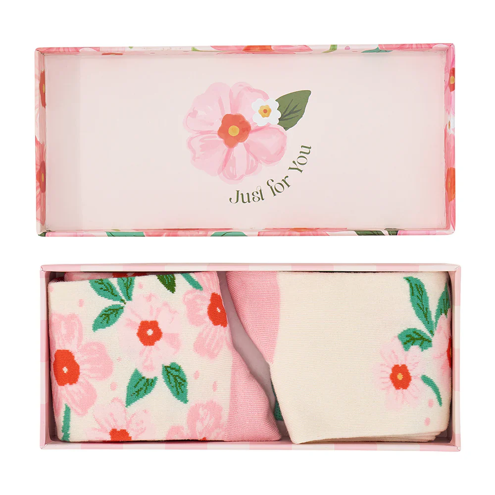 Boxed Socks Set of 2 | Meadow Blush - Image 2