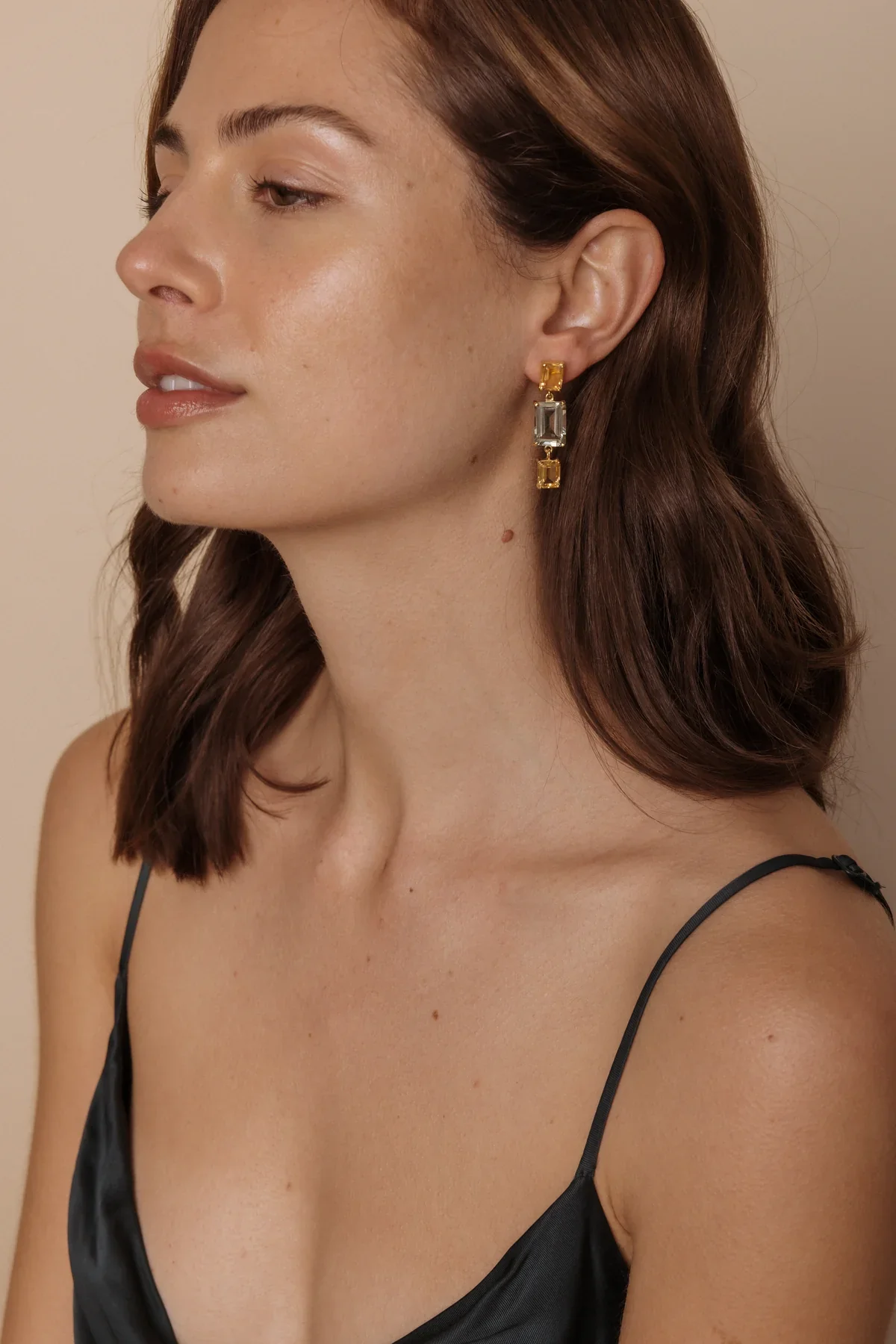 Cleopatra Triple Green Amethyst Drops - Image 5