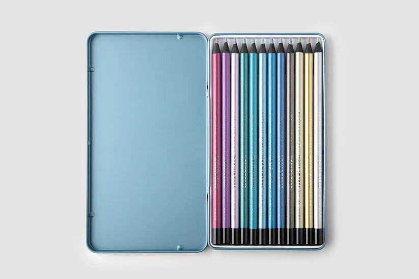 Colour Pencils (Set Of 12) | Metallic - Image 2