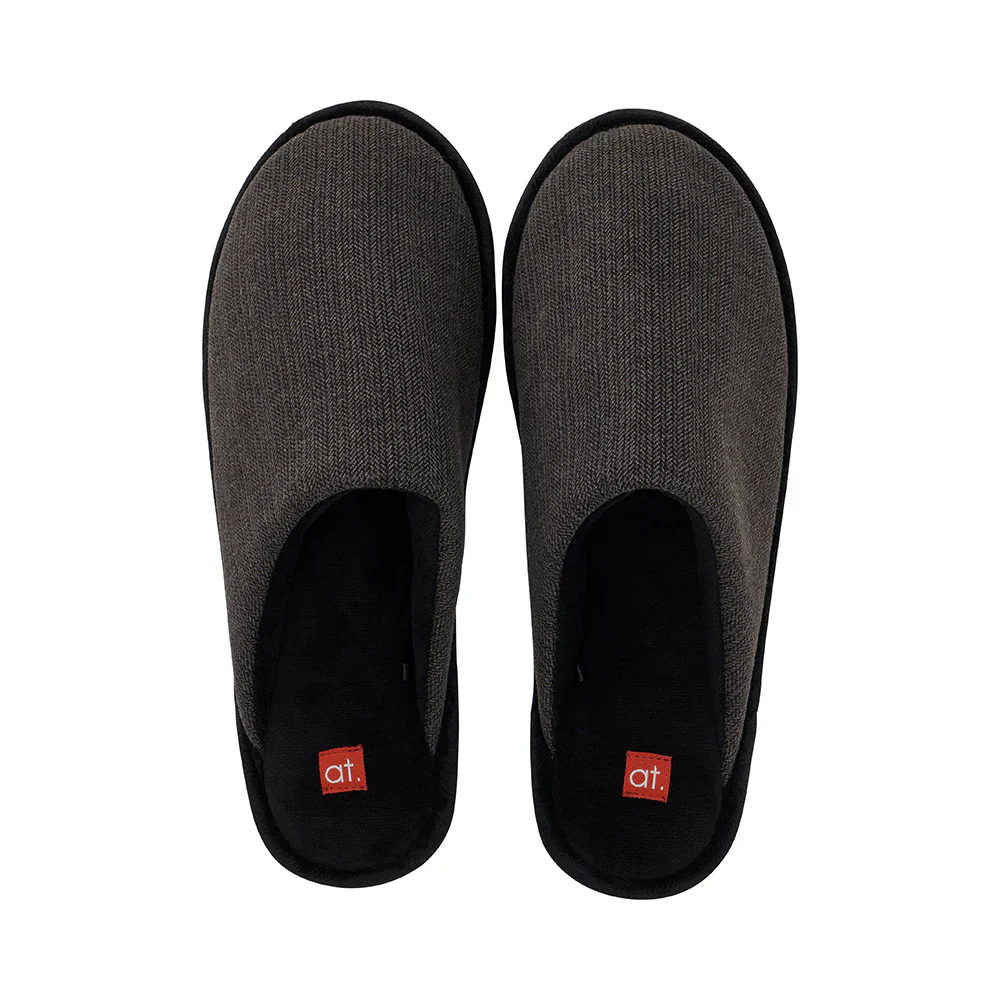 Cosy Men's Sherpa Slippers | Charcoal - Image 2