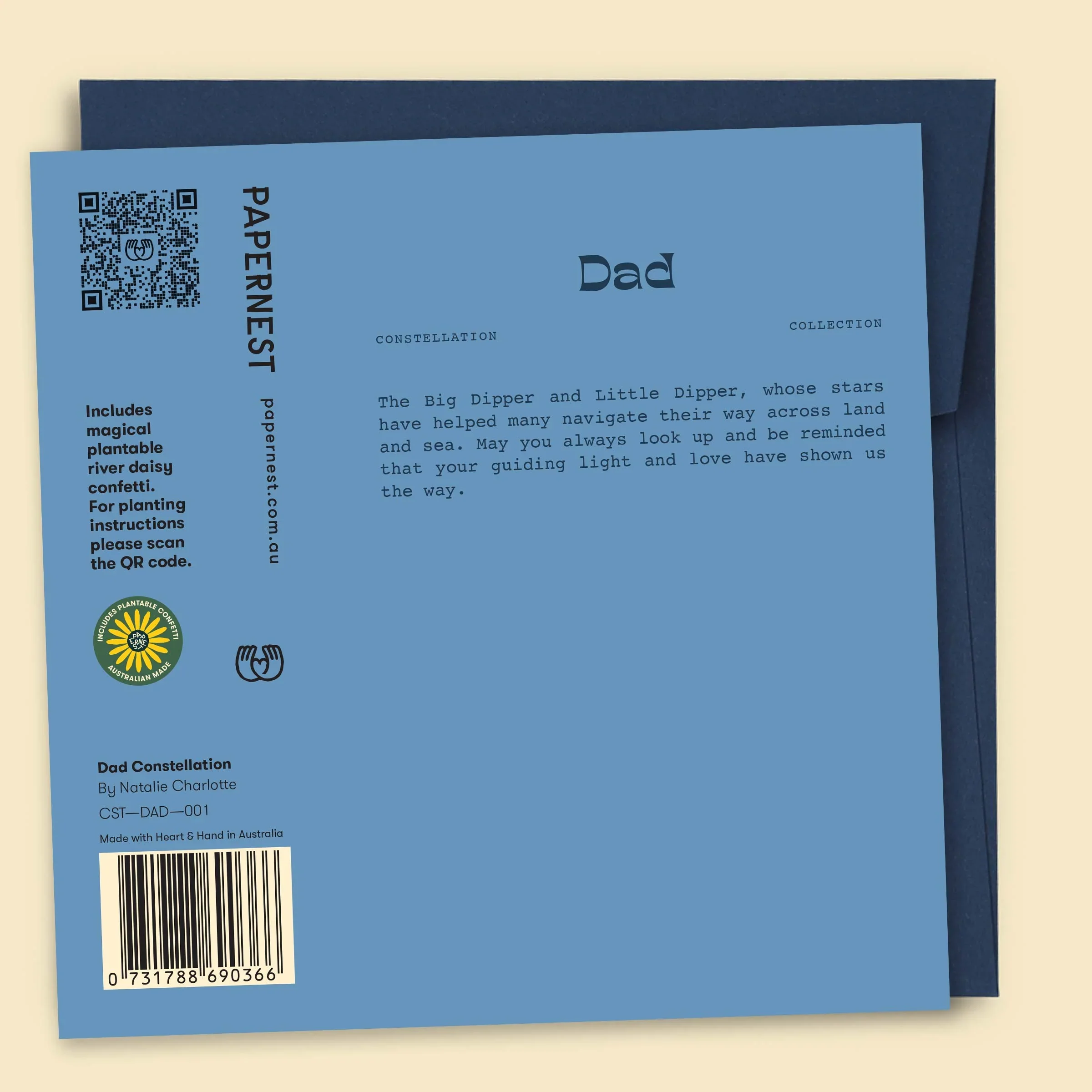 Dad Constellations Card | Navy - Image 2