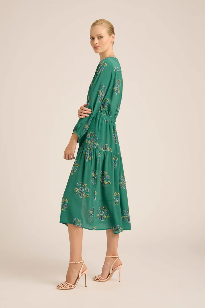 Daisy Boo Fall Cupro Midi Dress | Mint Wreath - Image 3