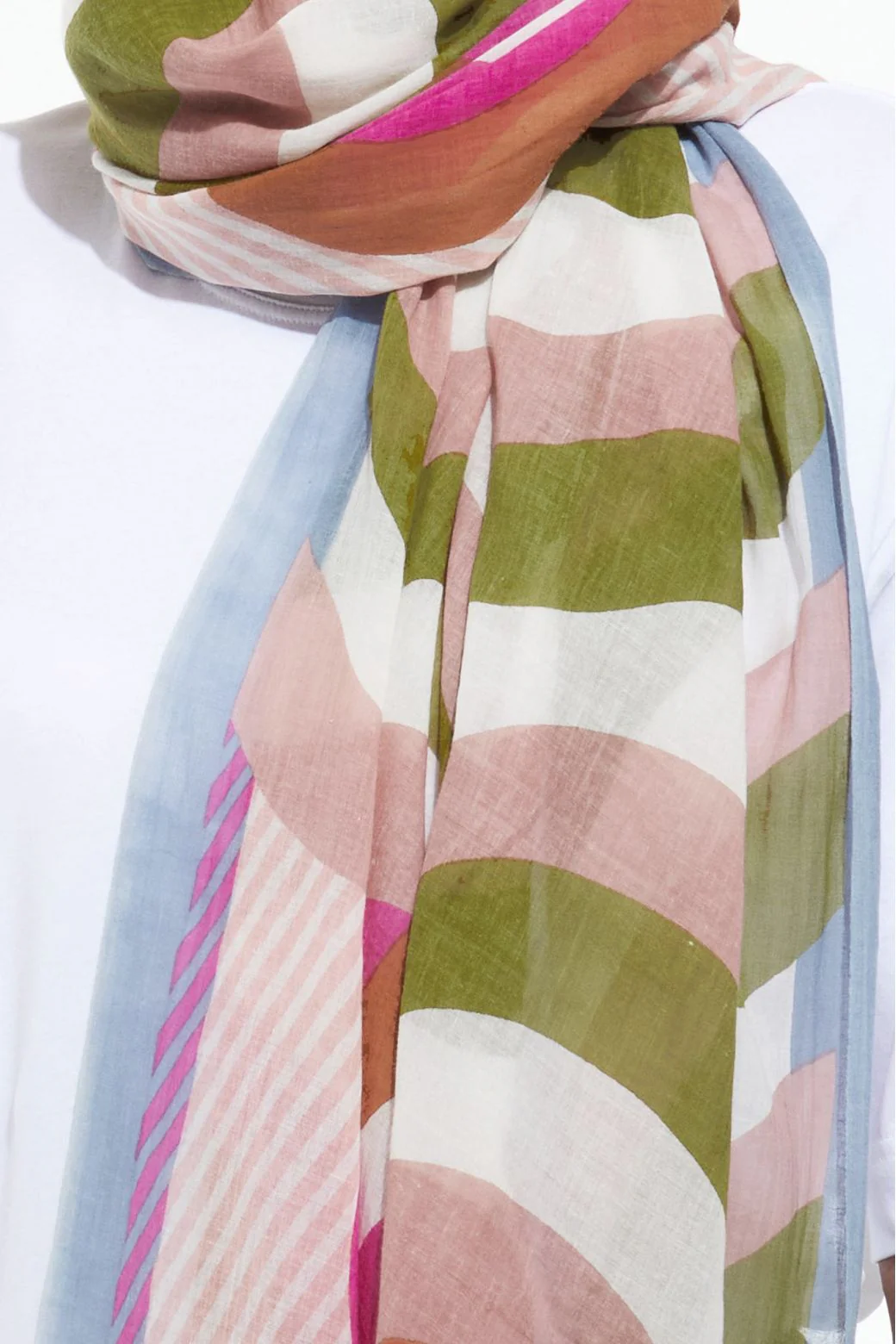 Gamma Scarf | Pink Khaki - Image 3