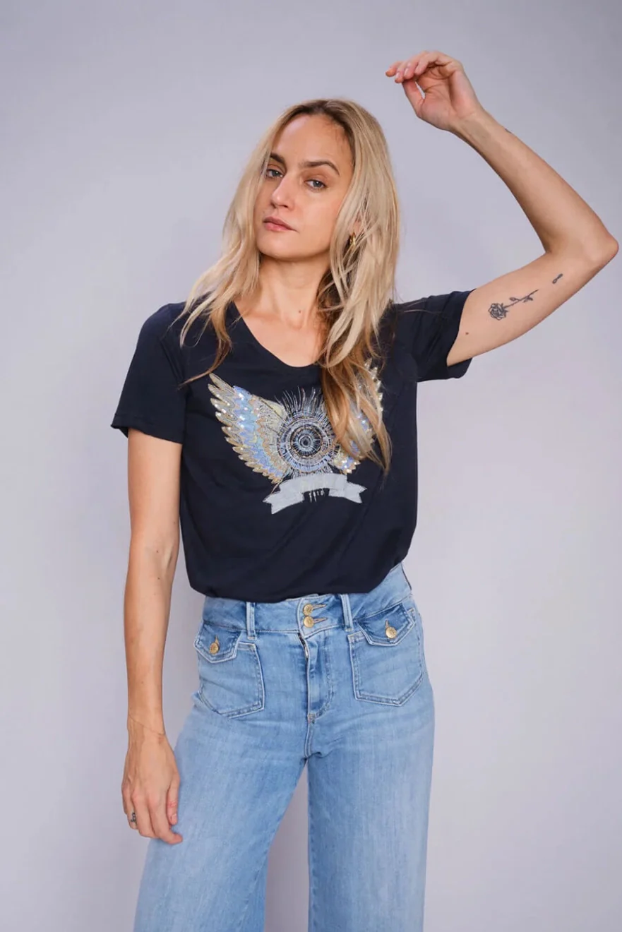 Gethi Deco Tee | Salute Navy - Image 4