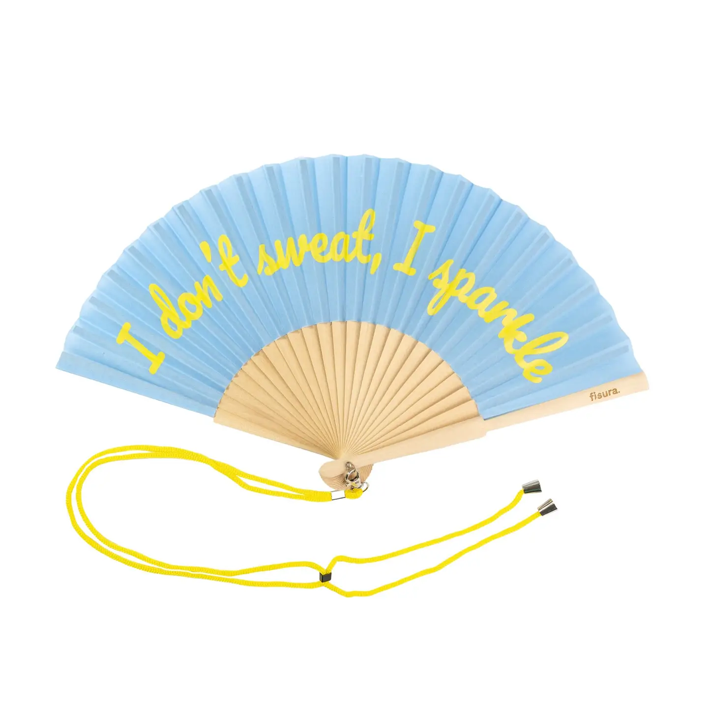 Hand Fan w/Gift Box "I Don't Sweat, I Sparkle"-Glow in the Dark - Image 2