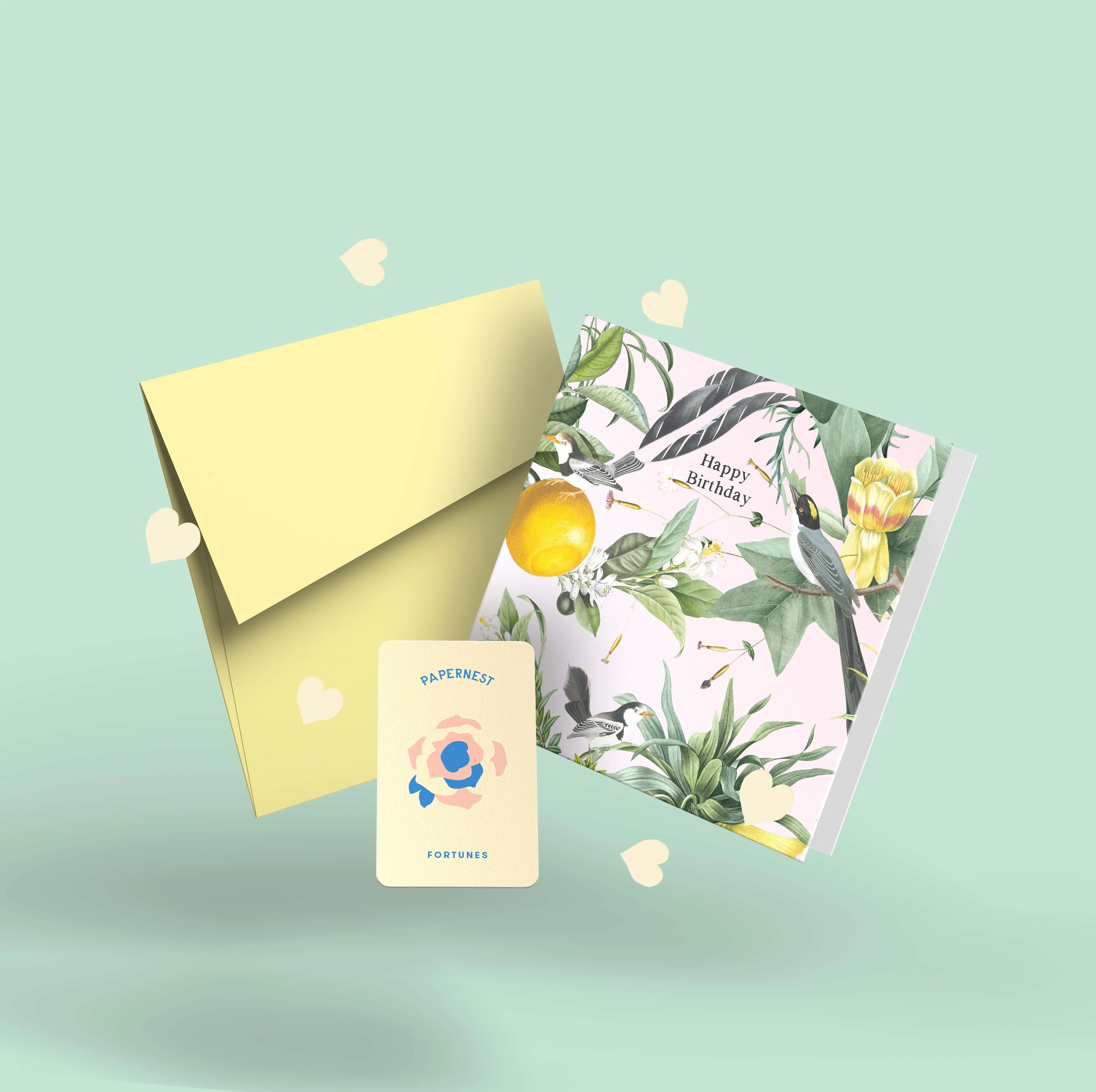 Happy Birthday Birds and Lemons Card - Image 2