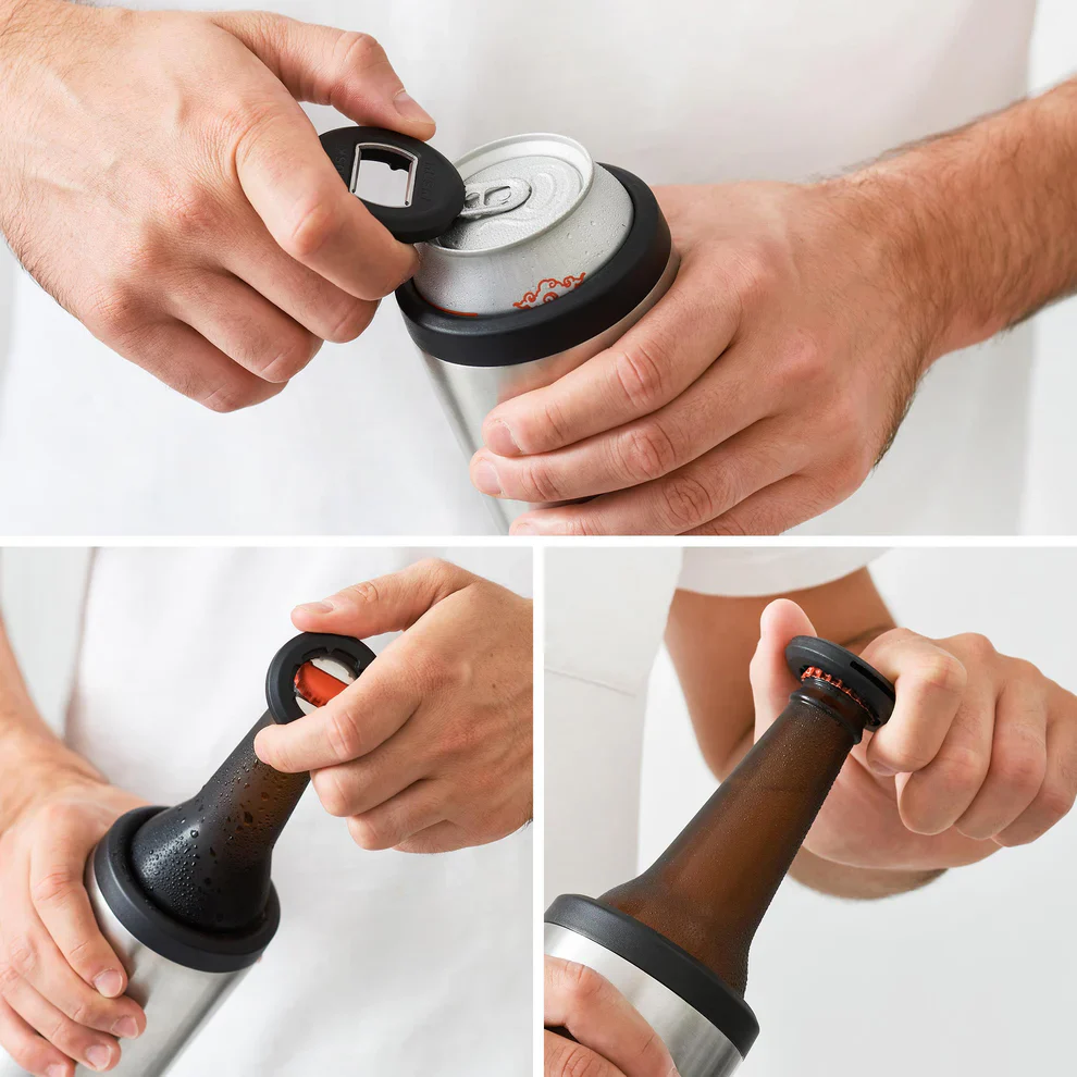 Huski Big Can Cooler | Brushed Stainless - Image 2