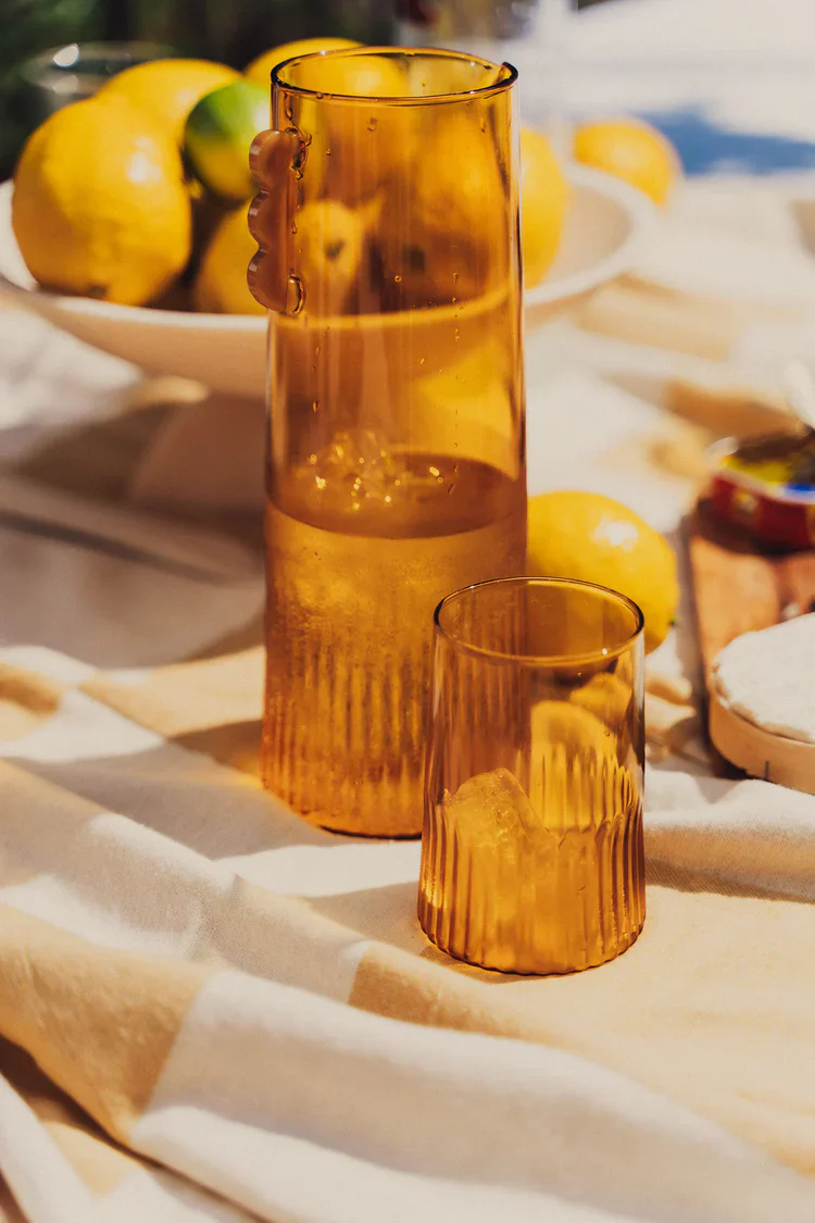 Kairos Large Water Glass | Yellow Topaz | Set of 2 - Image 2