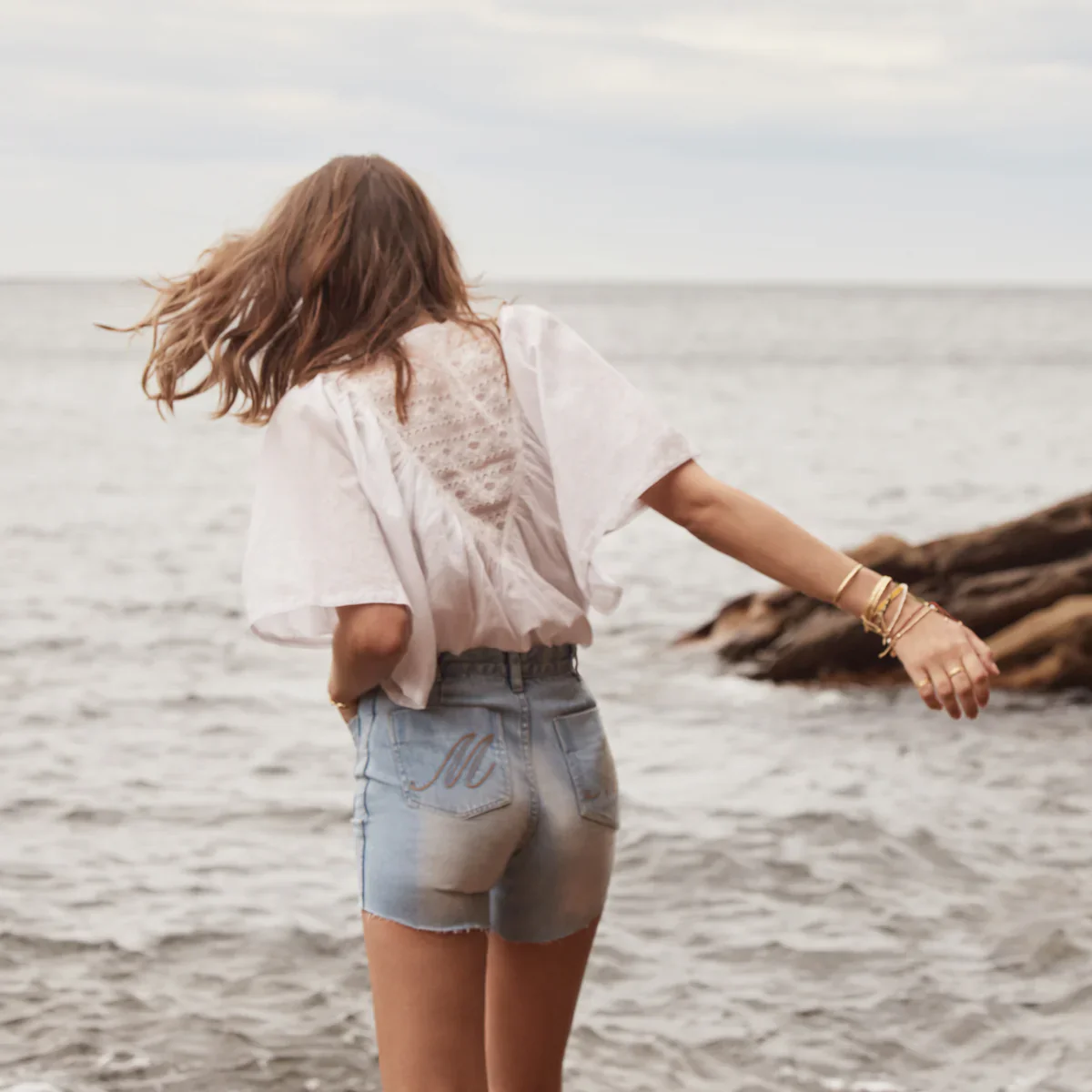 L'Ange Blouse | Chalk - Image 4