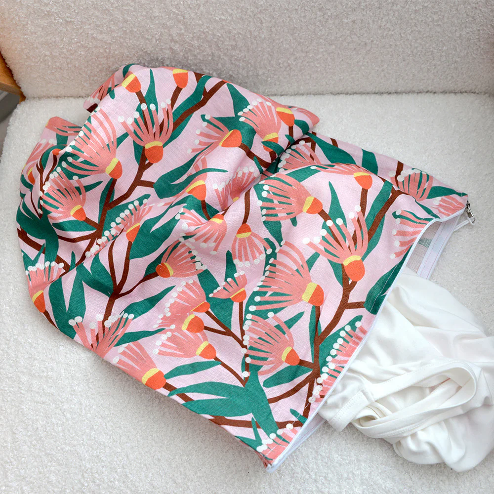 Linen Laundry Bag | Blossom Branches - Image 2
