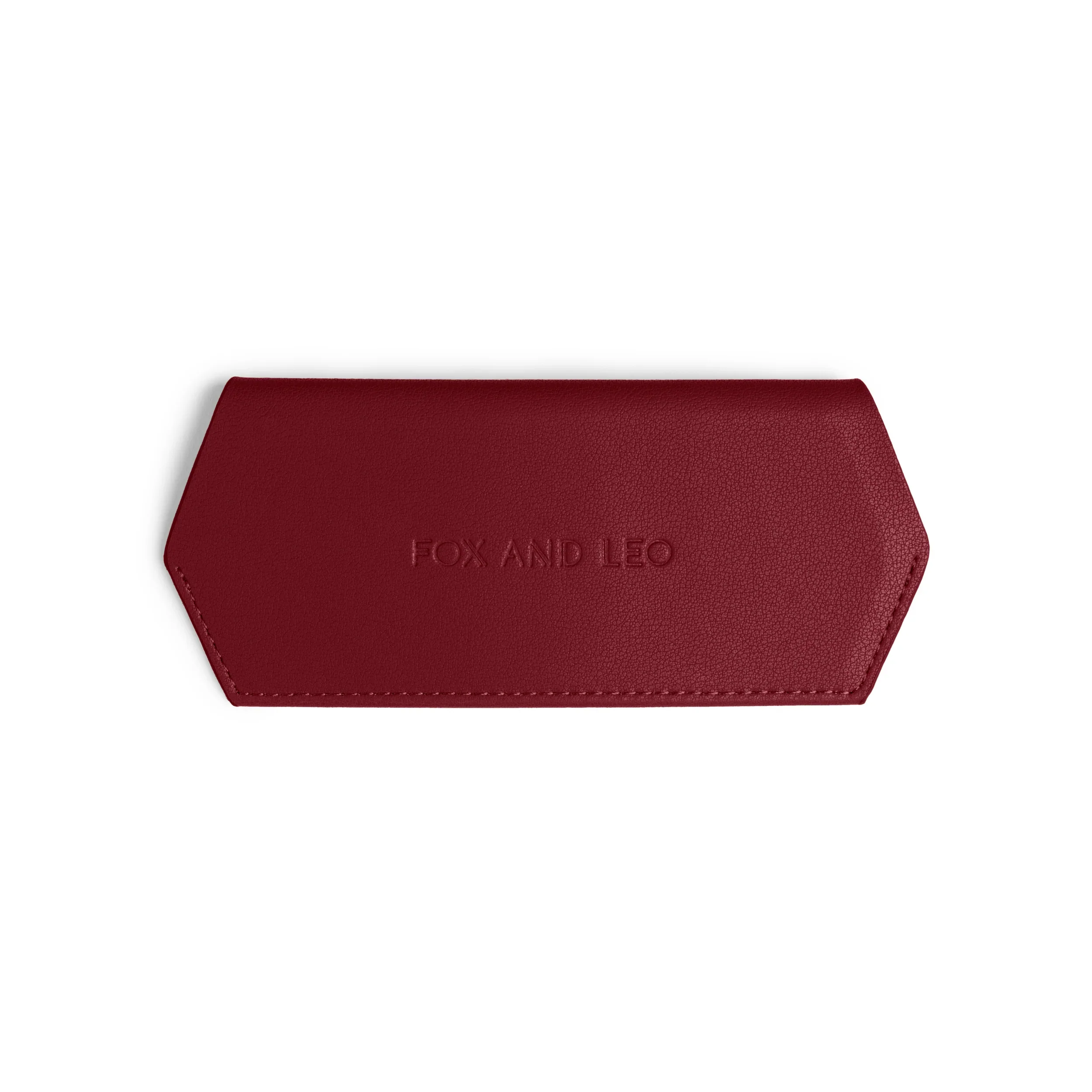 Leather Glasses Case | Burgundy - Image 2