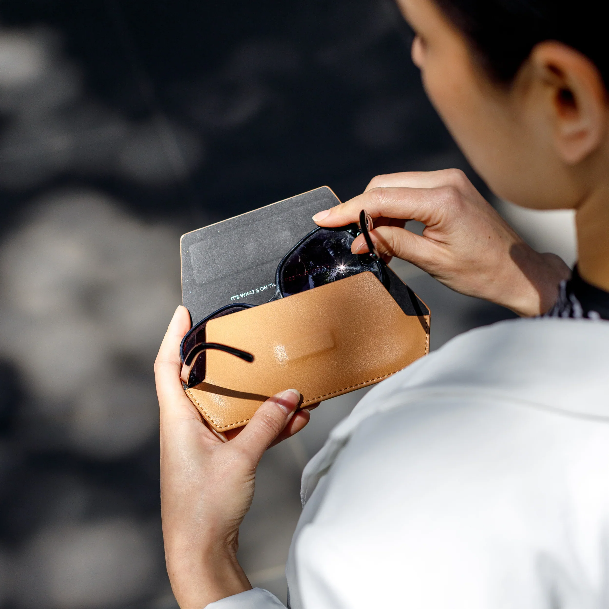 Leather Glasses Case | Tan - Image 5