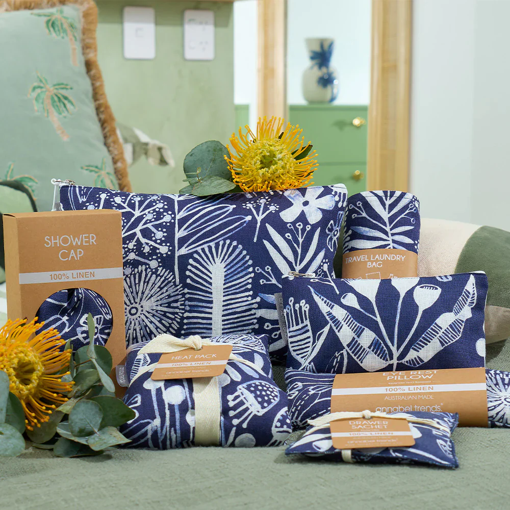 Linen Drawer Sachet | Navy Natives - Image 3