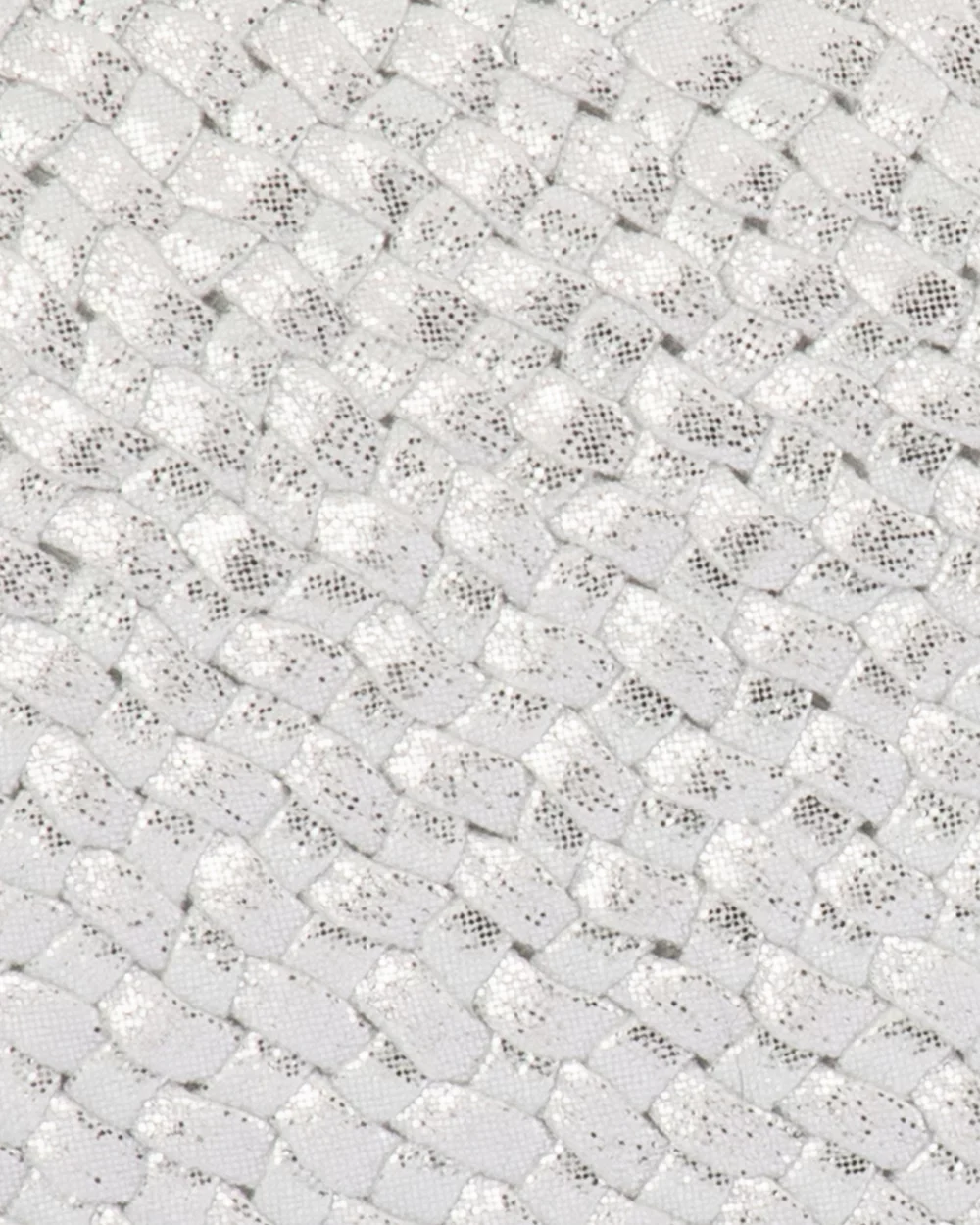 Lucia Woven Oval Clutch | Silver - Image 9