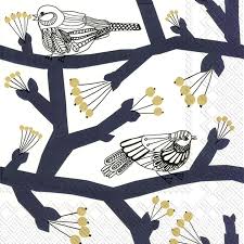 Marimekko Napkins | Pakkanen Dark Blue