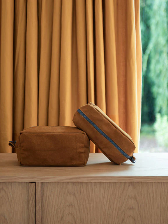 Marlo Contrast Wash Bag | Masala/Lupin - Image 4