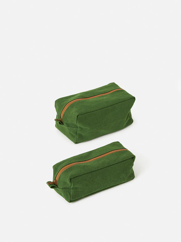 Marlo Contrast Wash Bag | Spirulina/Masala - Image 4