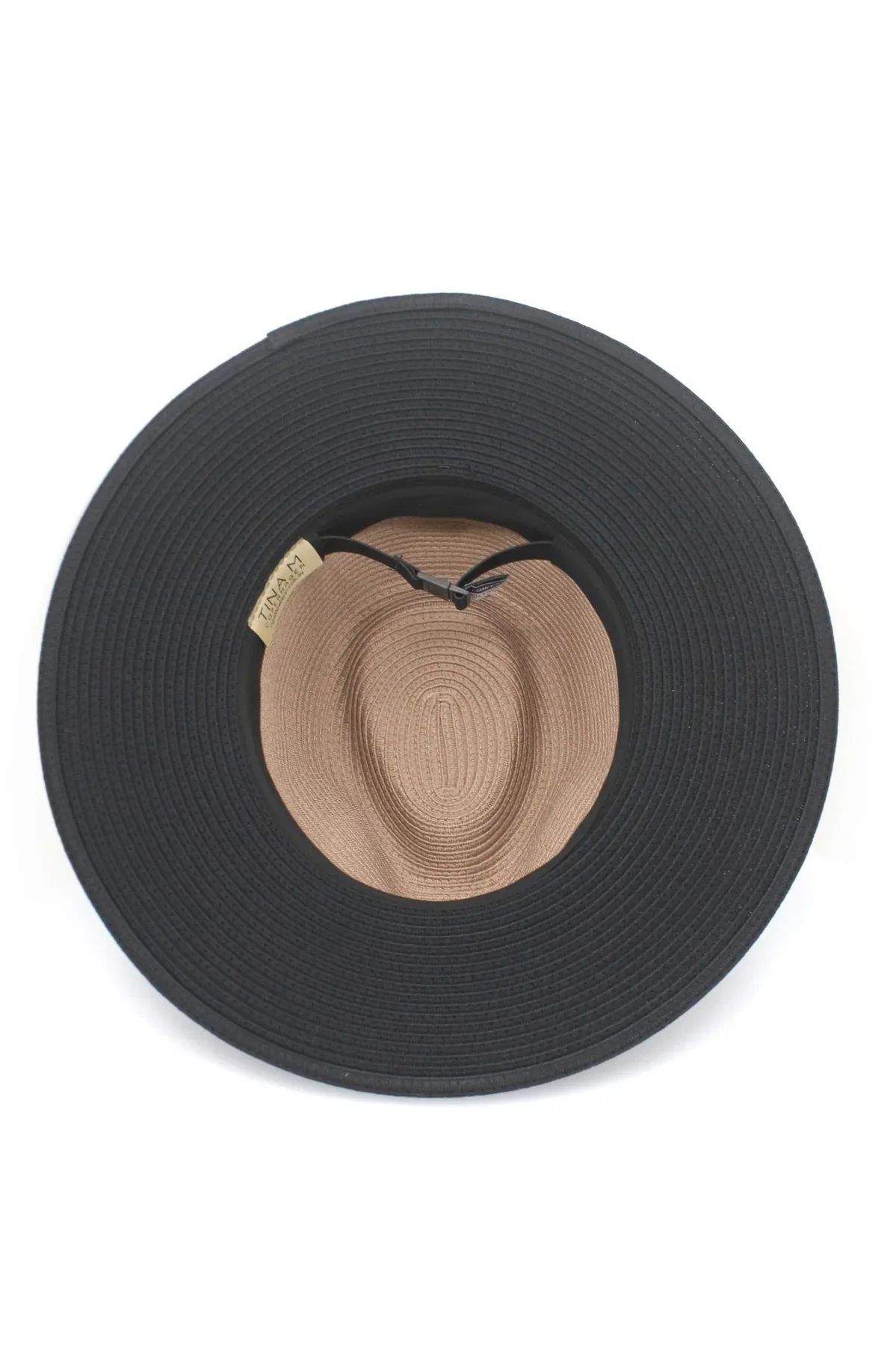 Maui Wide Brim Fedora | Black/Taupe - Image 7