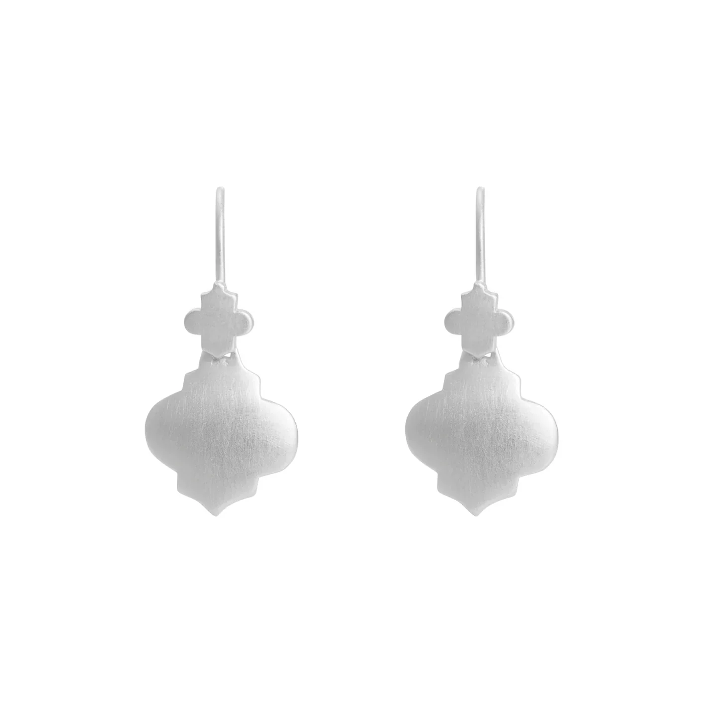 Mini Moroccan Drop Earrings | Silver