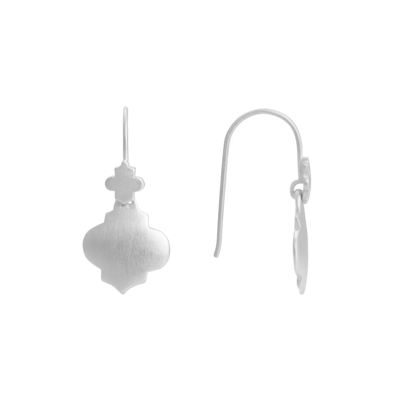Mini Moroccan Drop Earrings | Silver - Image 2