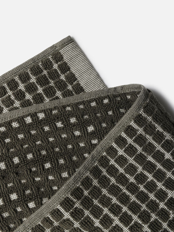 Nero Cotton Bath Mat | Ivy/Cream