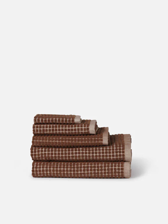 Nero Cotton Bath Mat | Paprika/Cream - Image 5
