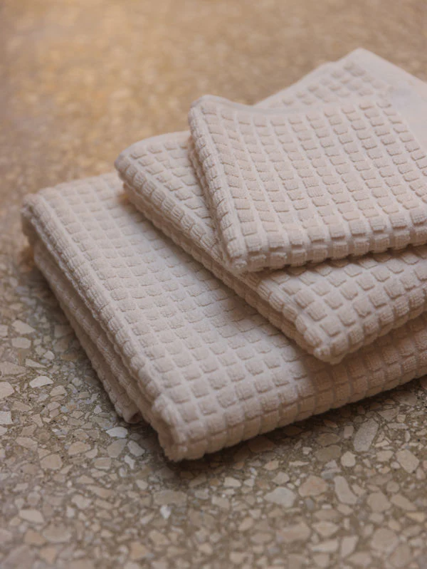 Nero Cotton Hand Towel | Cream - Image 3