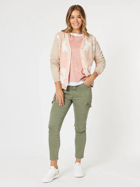 Paige Cargo Pant | Washed Khaki - Image 6