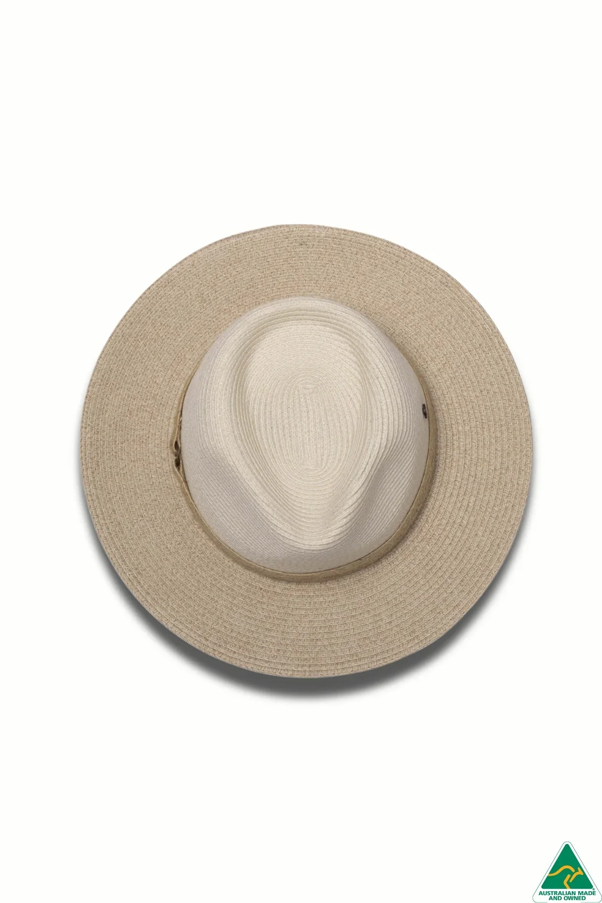 Parsley Bay  Flexibraid Camel/Ivory Mix Fedora - Image 5