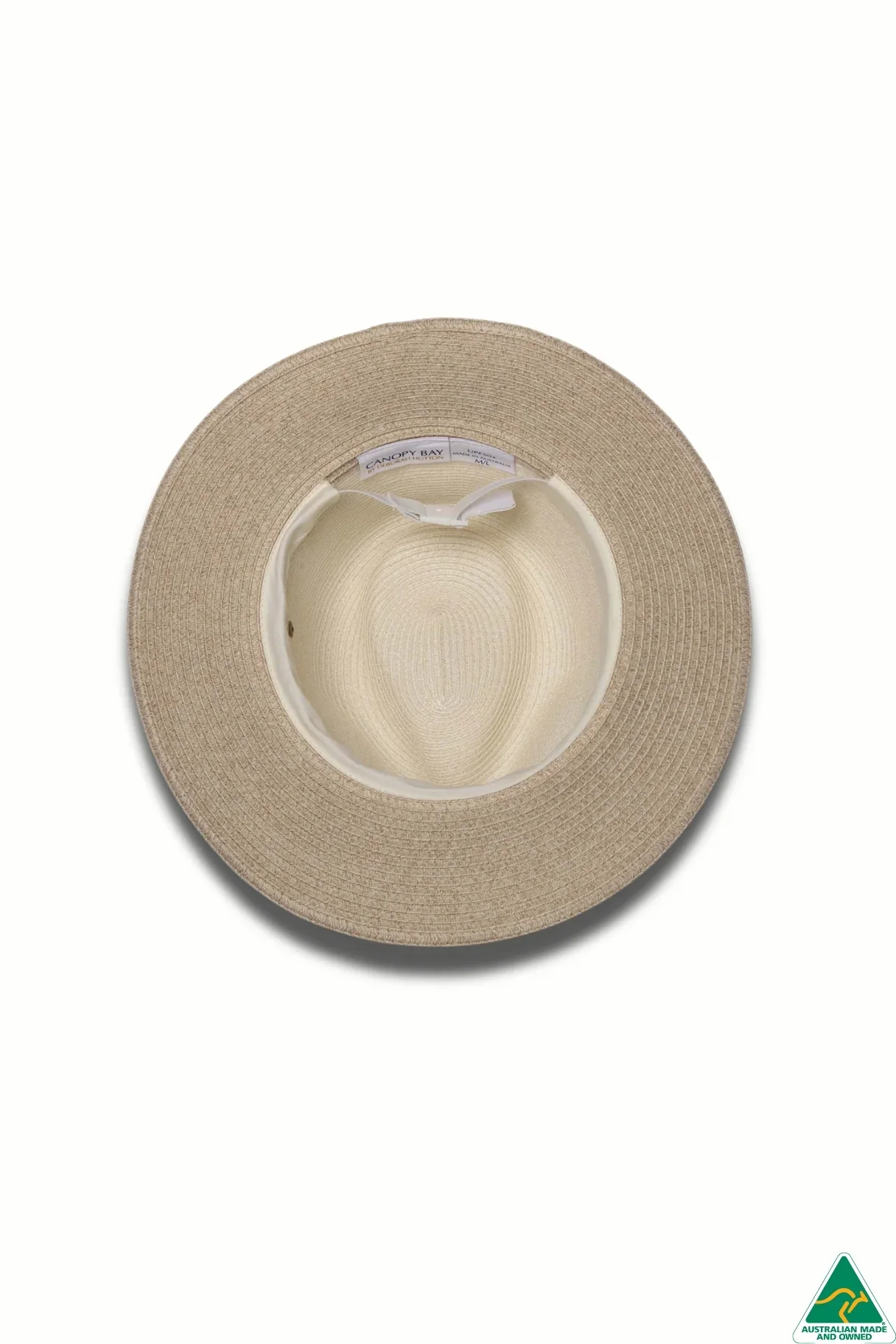 Parsley Bay  Flexibraid Camel/Ivory Mix Fedora - Image 6
