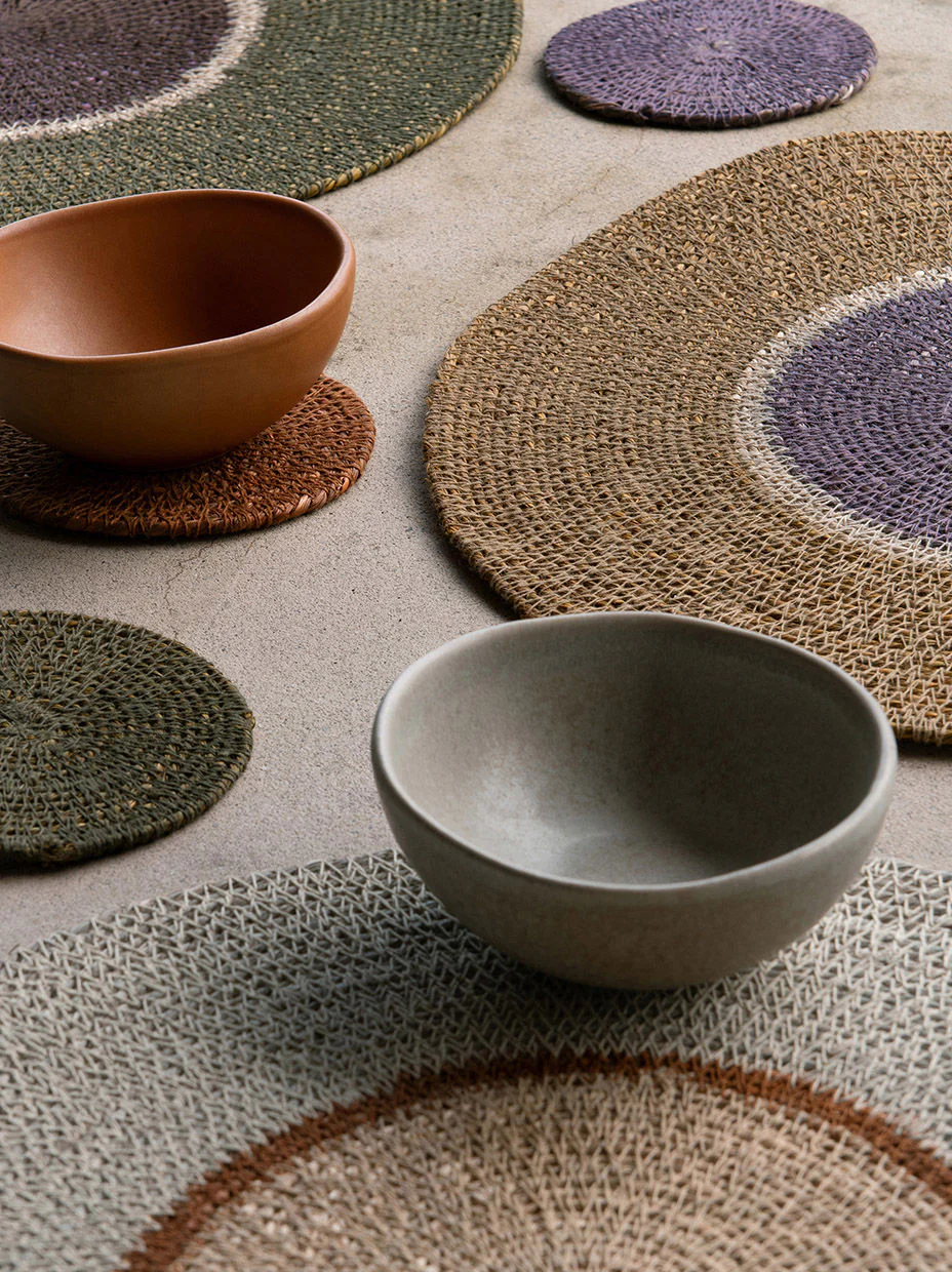 Pinto Placemat | Ochre/Lupin - Image 4