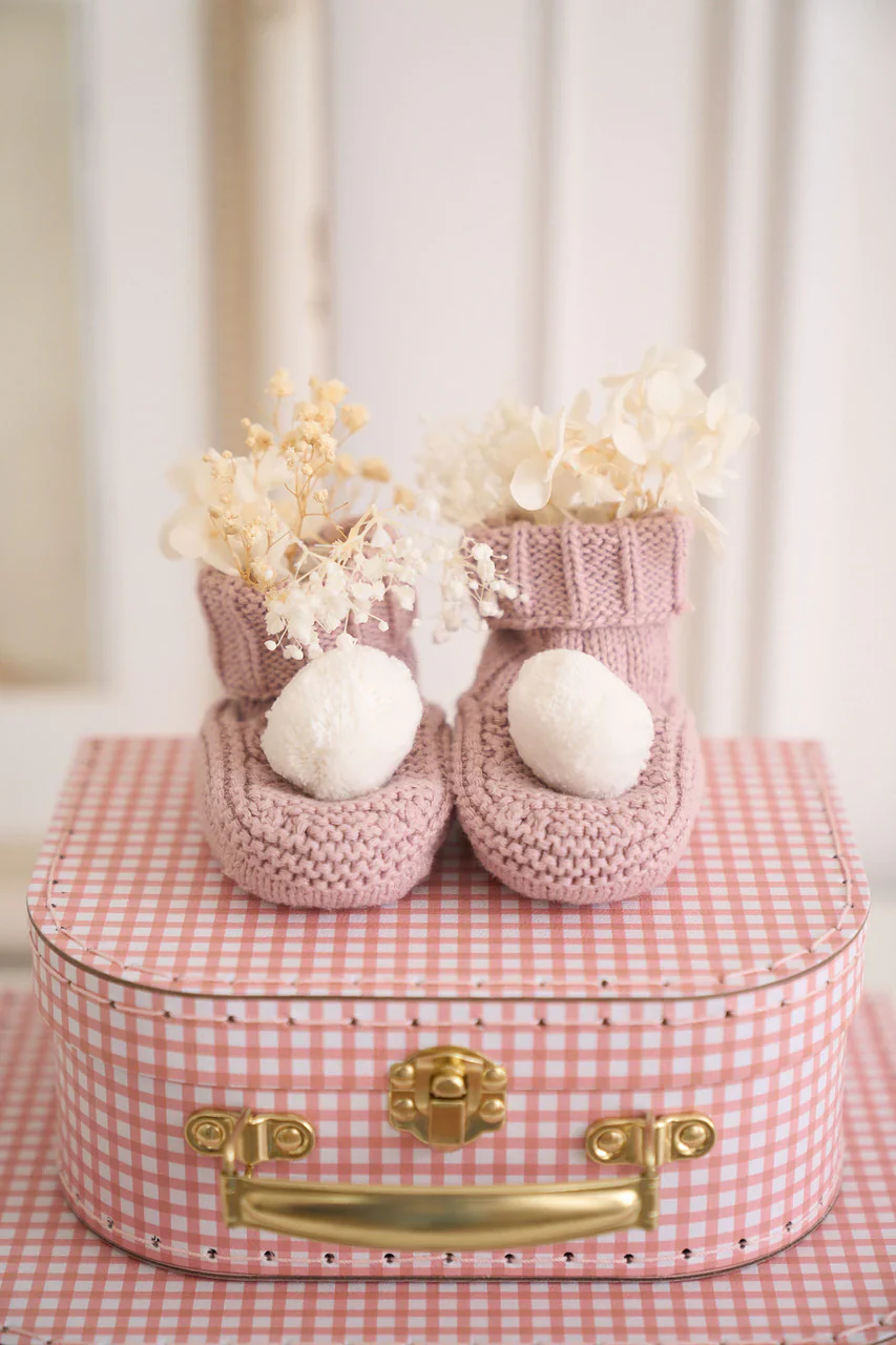 Pom Pom Baby Socks | Petal - Image 2