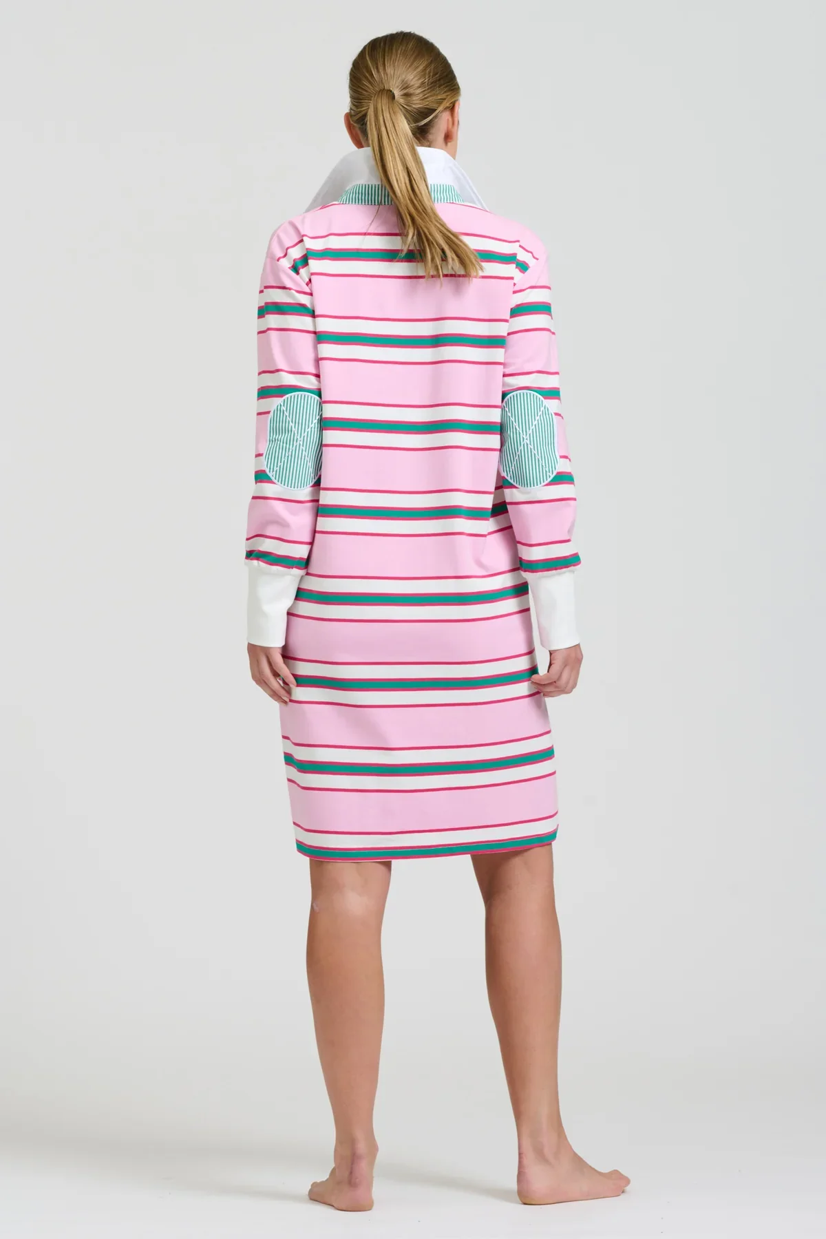 Rugby Summer Dress | Pink Multi Stripe - Image 5