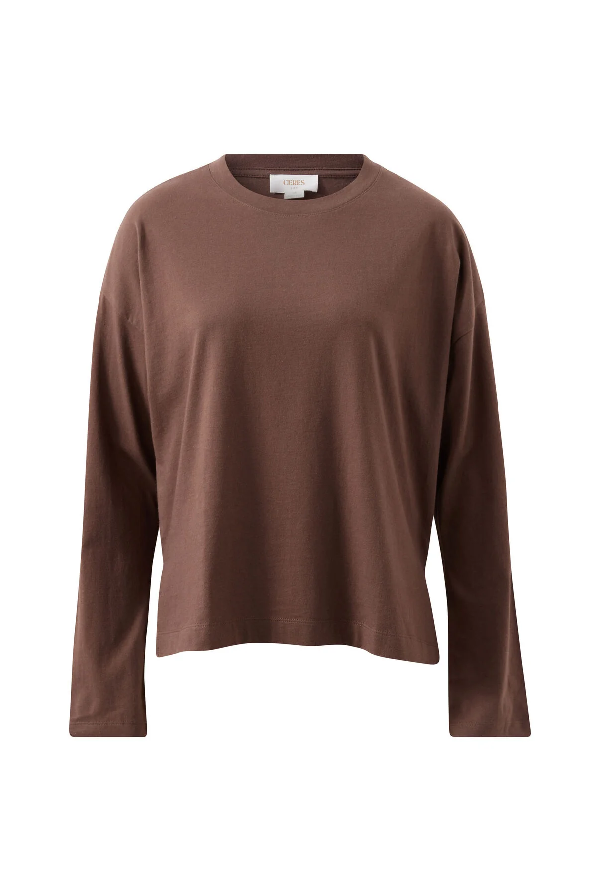 Scout Slouchy Long Sleeve Tee | Brunette Brown - Image 2