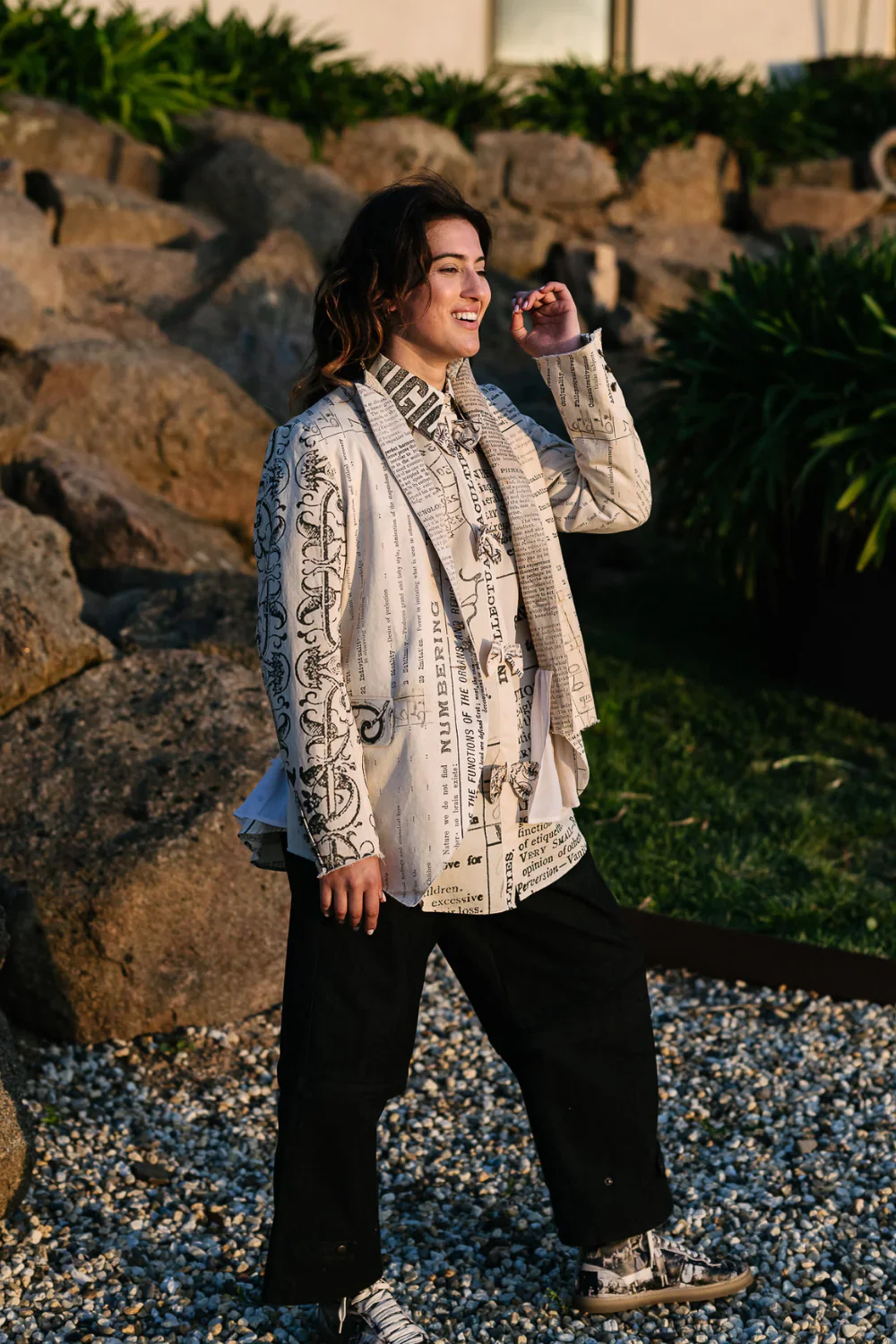 M.A.Dainty Splice Jacket | Phrenology Print - Image 2