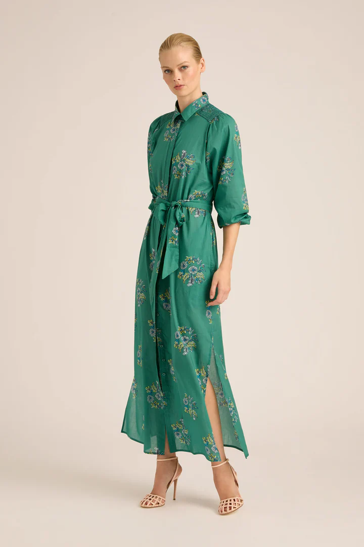 Stevie Fall Cupro Dress | Mint Wreath - Image 3