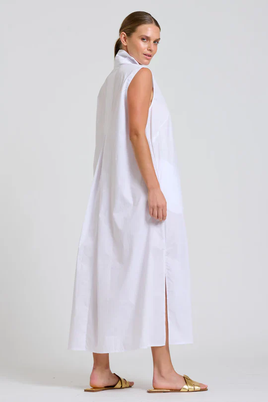 The Freya Shirt Dress | White - Image 4