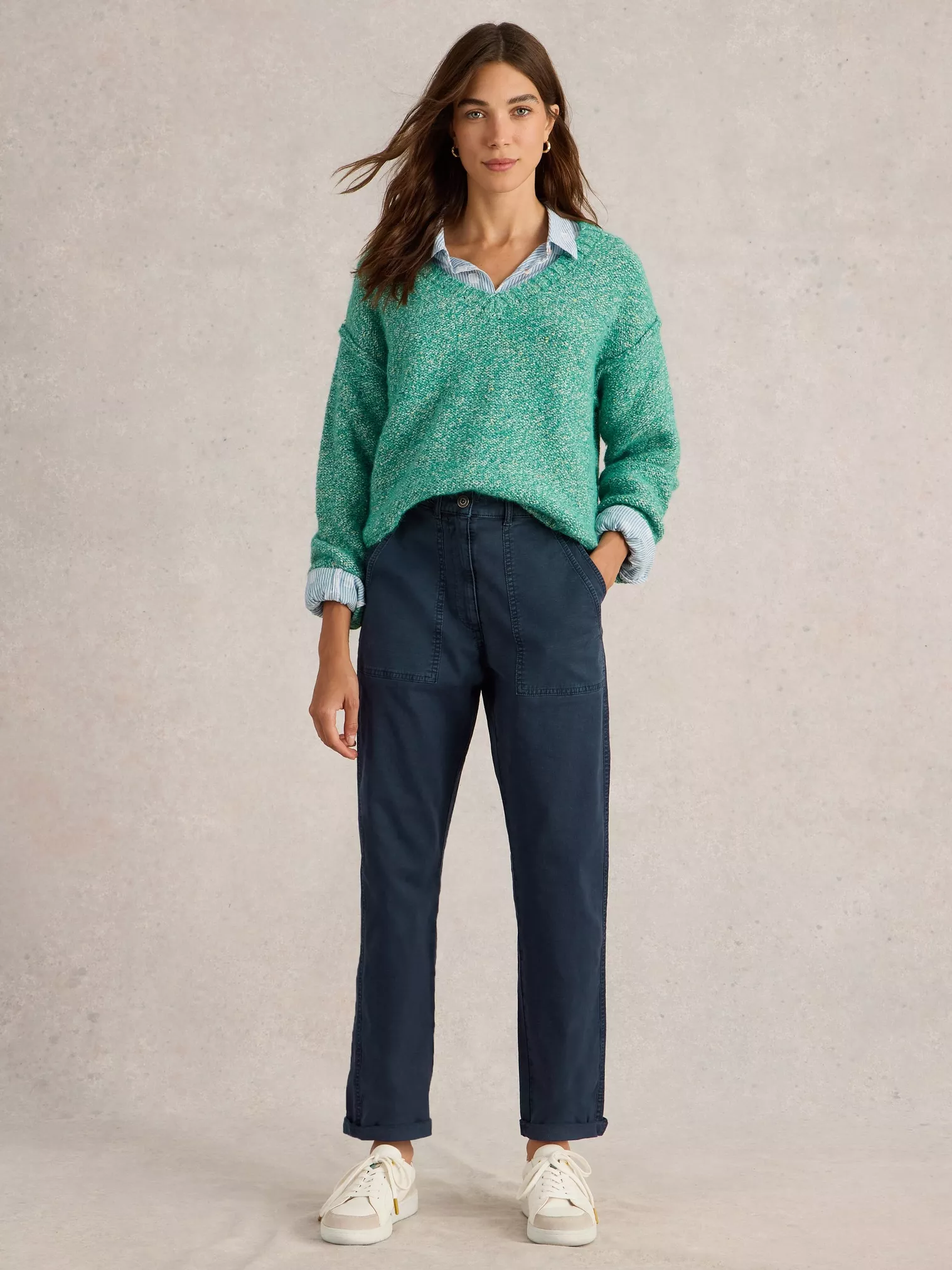 Twister Chino Trouser | Dark Navy - Image 2