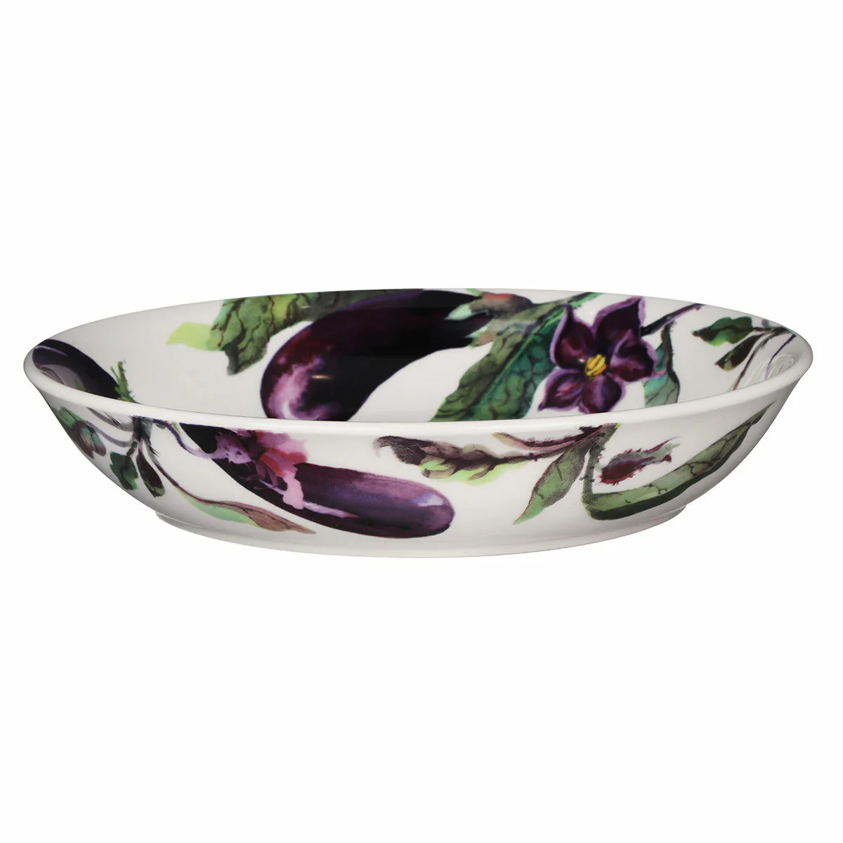 Vegetable Garden Aubergine & Flowers Pasta Bowl | Medium - Image 4