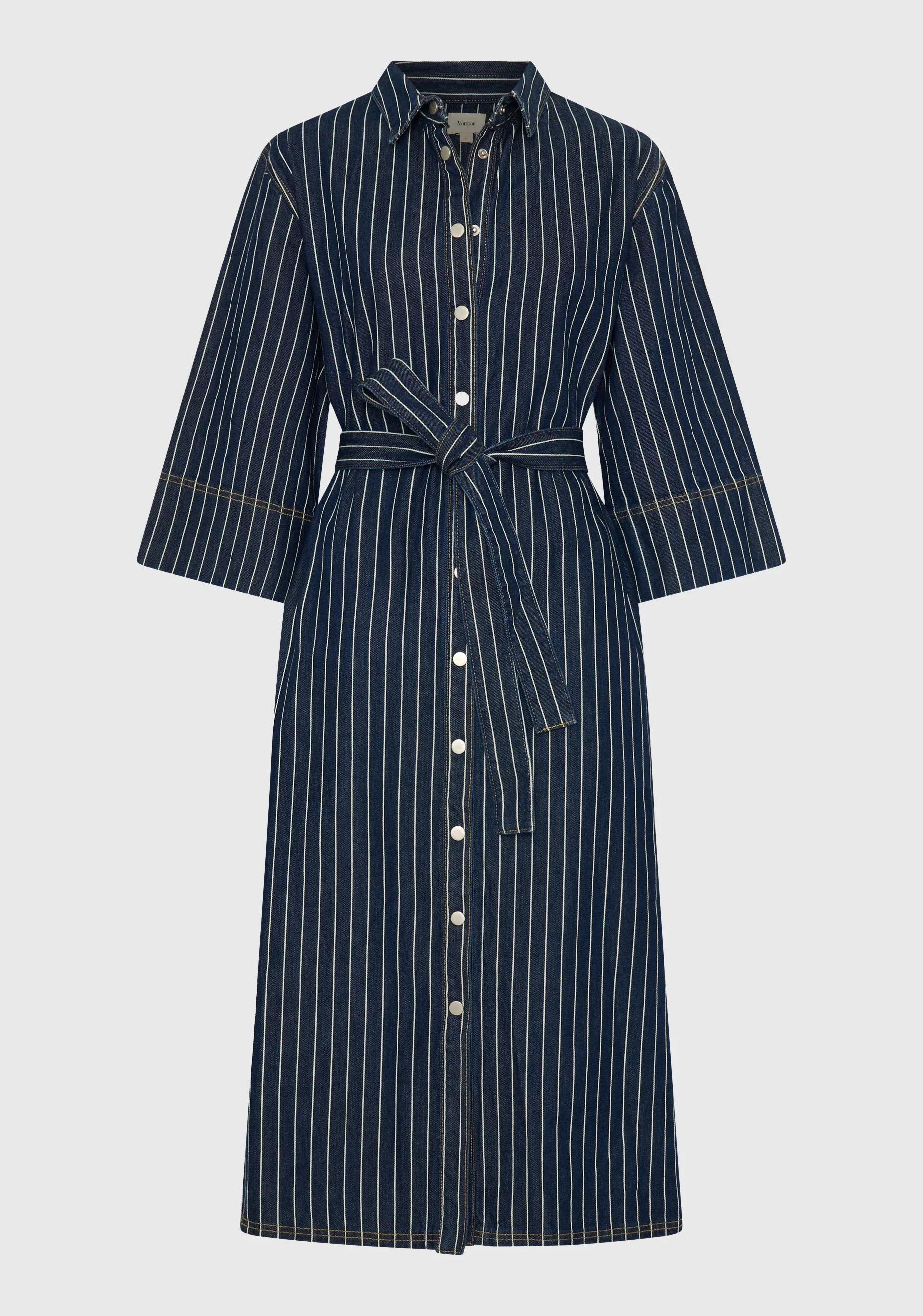 Wyatt Denim Dress | Stripe - Image 6